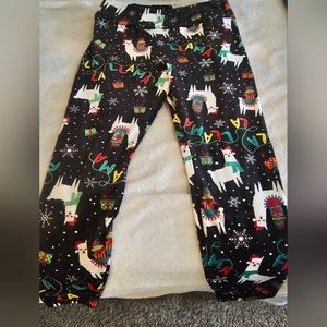 No Boundaries 2X FaLaLa Lama Holiday Fleece Leggings